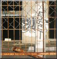 Construction site Graffiti tags