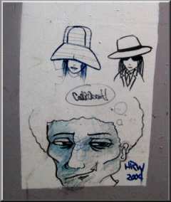 Michael Jackson Graffiti, starring his Albino Uncle Rosemary.